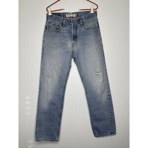 VTG Y2K Levi's 505 2007 Worn Thrashed Distressed Faded Denim Jeans 30x30 Tag